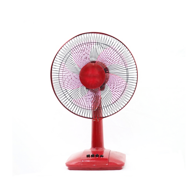 12 Inch Strong Wind Home Appliance Red Color Table Fan 