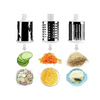 Multifunctional Kitchen Accessories Tabletop 3 in 1 Spiral Slicer Manual Rotary Grater Vegetable Slicer