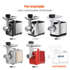 Electric Meat Grinders Stainless steel Body Food Grinder Household Kitchen Appliance 