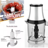 Meat Grinder Mincer Choopers 250W Power 2-speed S/S Body 1.5L Capacity Electric Food Chopper for Household Choopers（FC-003）