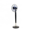16 Inch High Quality Plastic Black Color Stand Fan Round Base Pedestal Fan With Remote Control