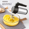 Powerful Hand Mixer with 5-Speeds And Turbo Stainless Steel Handheld Kitchen Mixer Includes Beaters And Dough Hooks