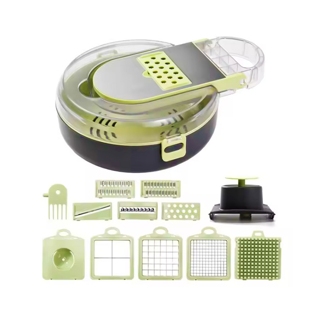 Multi-Functional Household Kitchen Tool Fruit & Vegetable Drainer Cutter Shredder Slicer Flower Cutter