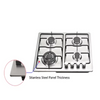 Factory Wholesale Price 4 Burner Portable Kitchen Utensils Stainless Steel Surface Gas Stove Cooktop