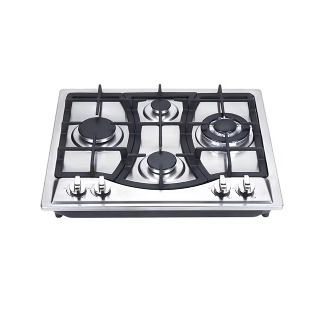 Customized Kitchen Appliances Inox Panel Top Stove Gas Hob Built-In 4 Burners Gas Stove