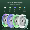 Charging Running Lamp Desktop Fan Dormitory Usb Charging Dual Purpose Office Large Wind Table Lamp Colorful Rechargeable Desktop Fan