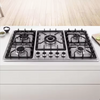 The Most Popular Hot Selling 5-Burner Gas Hob Stainless Steel Built-In Gas Cooker for Household Use