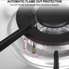 Chinese Built-in 4 Burner Stainless Steel LPG NG Gas Stove Silver Stove Cooktop Gas Hob