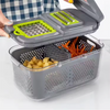 22 In 1 Kitchen Multifunction Hand Operated Mandoline Vegetable Slicer Safe Manual Salad Food Cutter Chopper
