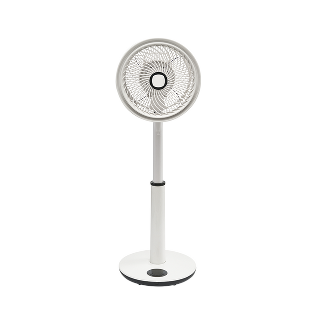 12 '' white color stand fan remote control speed circulator stand fan with display screen for home