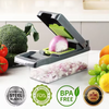 15 in 1 Multifunctional Handheld Onion Cutter Fruits Slicer Potatoes Press Peeler Manual Vegetable Chopper Garlic Crusher