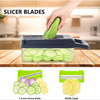 Wholesale 14 in 1 Multipurpose Vegetable Cutter Shredded Potato, Grater, Household Potato Chips, Kitchen Wire Grater Multi-functional Dicing Potato Shredded