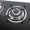 Modern Style Glass Surface Pulse Ignition Built in Installation Gas Stove