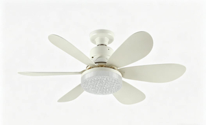 Ceiling Fan with LED Light,6-Blade Modern Ceiling Fan ,Dimmable Light for Bedroom,Living Room&Home Decor