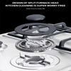 Chinese Built-in 4 Burner Stainless Steel LPG NG Gas Stove Silver Stove Cooktop Gas Hob