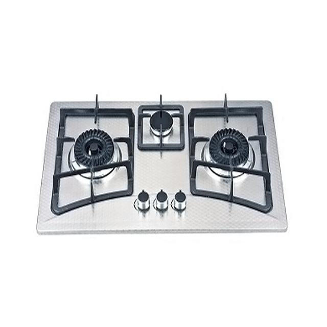 China Commercial Industrial Home Kitchen Use Built-in Big Burner Cooktops 3 Burners Gas Cooking Stoves