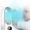 2024 New Upgraded Version Cooling Air Humidifier Usb Table Bladeless Mist Fan Brushless Dc Ventilateur Desk Cooler With Light