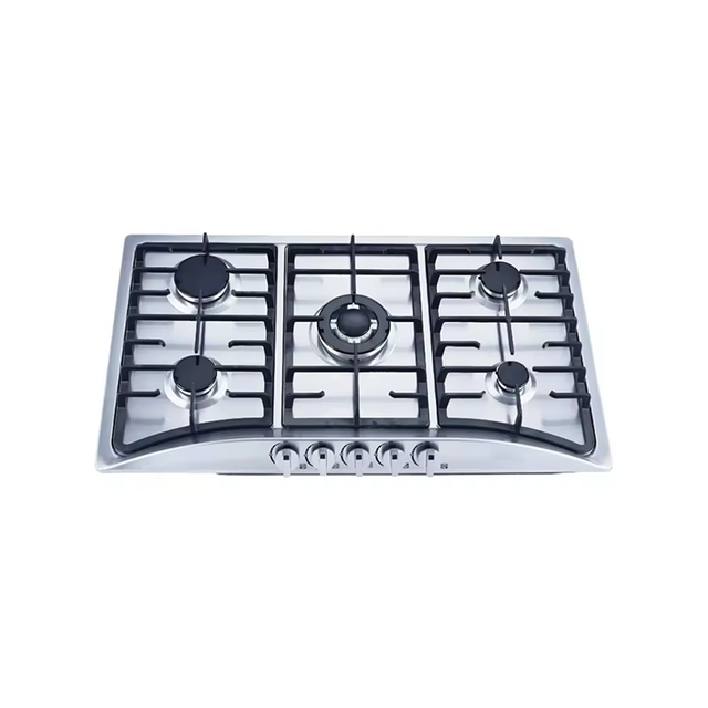 Wholesale Prices CE Certification Stainless Steel Gas Hob 5 Burner Built-in Gas Cooker Gas Cooktop