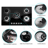 China Factory For Home Appliance Kitchen Durable Tempered Glass Panel with 5 Burners Natural Gas Stove/liquefied Gas Stove