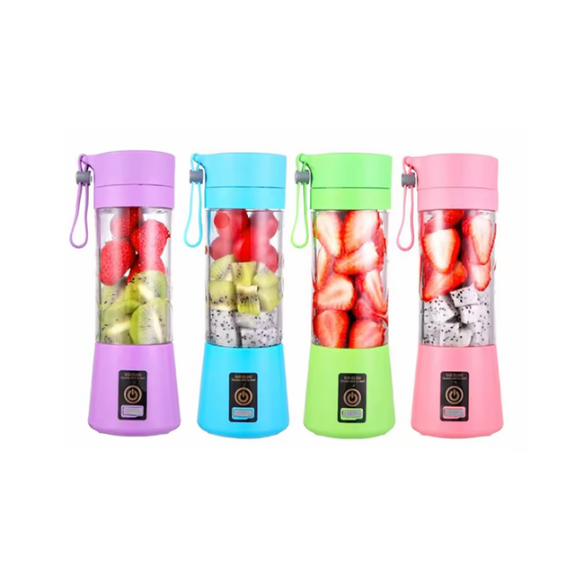 Online Kitchen Multifunction Mini USB Rechargeable Home Blender And Mixer 6 Leaf Juice Plastic Portable Juicer Cup Blenders