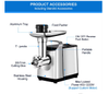 Commercial and Household Meat Processor Electric High-quality Meat Grinder with Customized Package（MG-005）