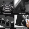 Smart Design 5 Burner Gas Cooker with Safety DeviceTempered Glass Built in Gas Stove 