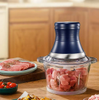Home Kitchen 2L Glass Bowl Three-speed Food Grinders Automatic Meat Grinder Electric Meat Chopper(FC-001)