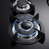 Reasonable Price Top Glass Gas Cooktop Gas Stove 4 Burners Glass Panel Kitchen with Safety Device