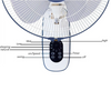 Timer Air Cooler Wall Mount Fan with Remote Control