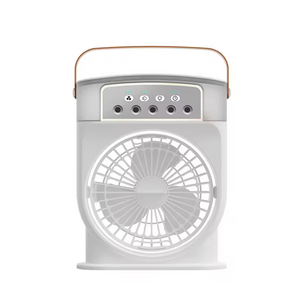 Type-C Mini Rechargeable Mini Table Personal Air Conditioner Cooler Fan 7 Colors LED Light Humidifier Strong Wind Water Mist Fan