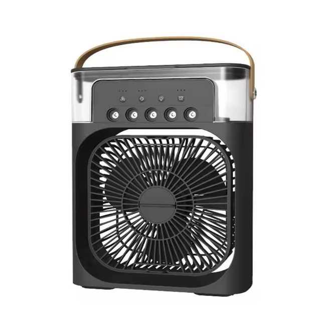 Misting USB Charger Portable Mini Air Conditioner Cooling Fan with Light for Home And Outdoor Use
