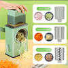Vegetable Cutting Tool Hand Shaking Shredder, Slicer, Large Capacity Lemon Rotary Grater Vegetable Cutter