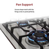 Factory Direct Manufacturer Wholesale Price Home Kitchen Gas Stove 5 Burner Stainless Steel Gas Cooktop