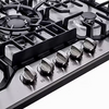 Great Quality Kitchen Product Appliance Optional Knob Gas Cooker Gas-Fired 5 Head Burner Stainless Steel Gas Hob