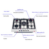 High Quality Safe And Reliable General Purpose Formal Stainless Steel Electric And Gas Hob Kitchen Cooktop