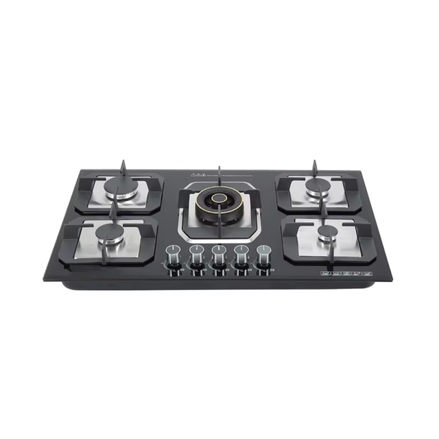 Reasonable Price Top Glass Kitchen Gas Cooking Stoves 5 Burner Gas Cooker Built in Stove Hob Cooktop