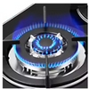 Modern Style Glass Surface Pulse Ignition Built in Installation Gas Stove