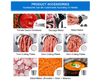 High Quality Popular Meat Grinder and Commercial Meat Processor with Electroplated Plastic Wire Drawing（MG-017）