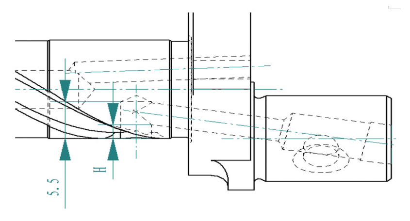 Outlet for oil outlets