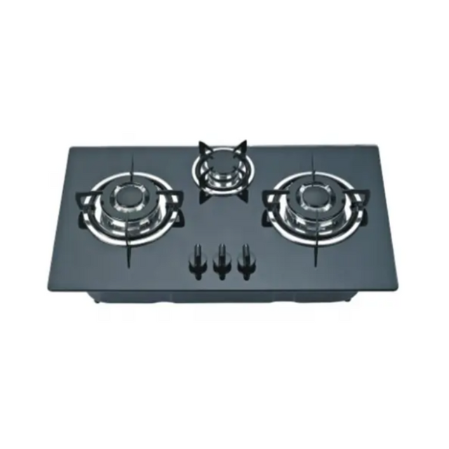 Factory Supplying Powerful SABAF Triple Ring Burner Gas Cooker Stove Cheap Price Three Burner Gas Hob