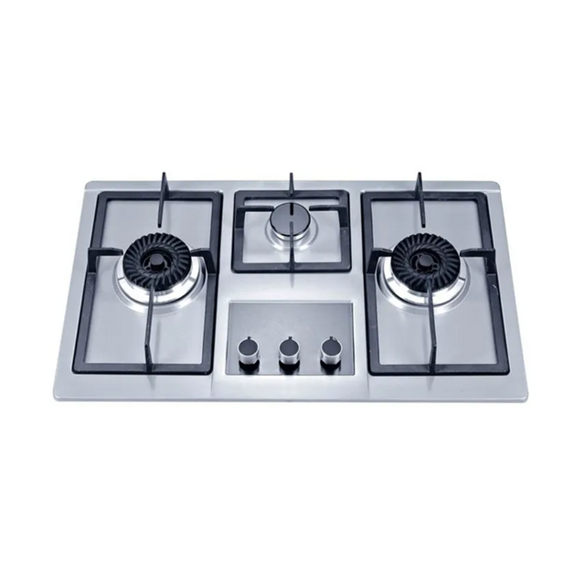 Excellent Quality Low Price Energy Saving Kitchen Appliance Gas Cooker Hob 3 Burner Built-In Cooktops