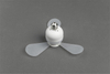 Socket Mini Ceiling Fan with Light,2-in-1 LED Bulb Fan with 3 Blades