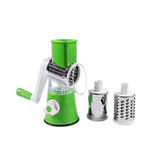 Multifunctional Kitchen Accessories Tabletop 3 in 1 Spiral Slicer Manual Rotary Grater Vegetable Slicer