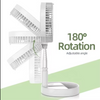 Customize Manufacture Mini Portable, High Speed Usb Rechargeable Telescopic Foldable Electric Pedestal Stand Fan Retractable Fan