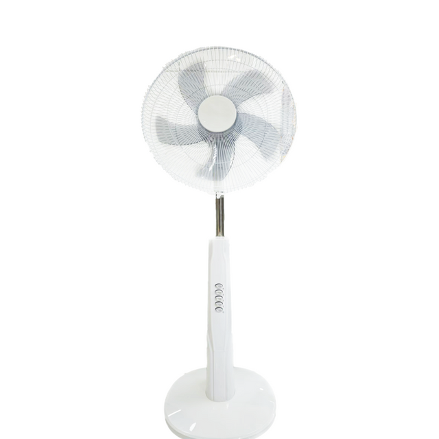 Wholesale White 16 Inch Rechargeable Simple Stand Fan Electric Cooling Portable Control Floor Fan