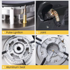 China Wholesale Low Price 5 Plate Stainless Steel Brass Stove Gas Cooketop Gas Stove Kitchen Appliances
