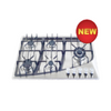 Black Cast Iron Pan Support Hot Selling Factory Price Build in Gas Stove Five Burns 