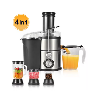 4 in 1 Multifunction Household Electric Juice Extractor And Juicer Blender with Overload Protection