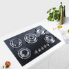 Modern Style Glass Surface Pulse Ignition Built in Installation Gas Stove