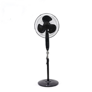 16 Inch Hot Summer Cooling Adjustable Height Stand Fan with Round Base 